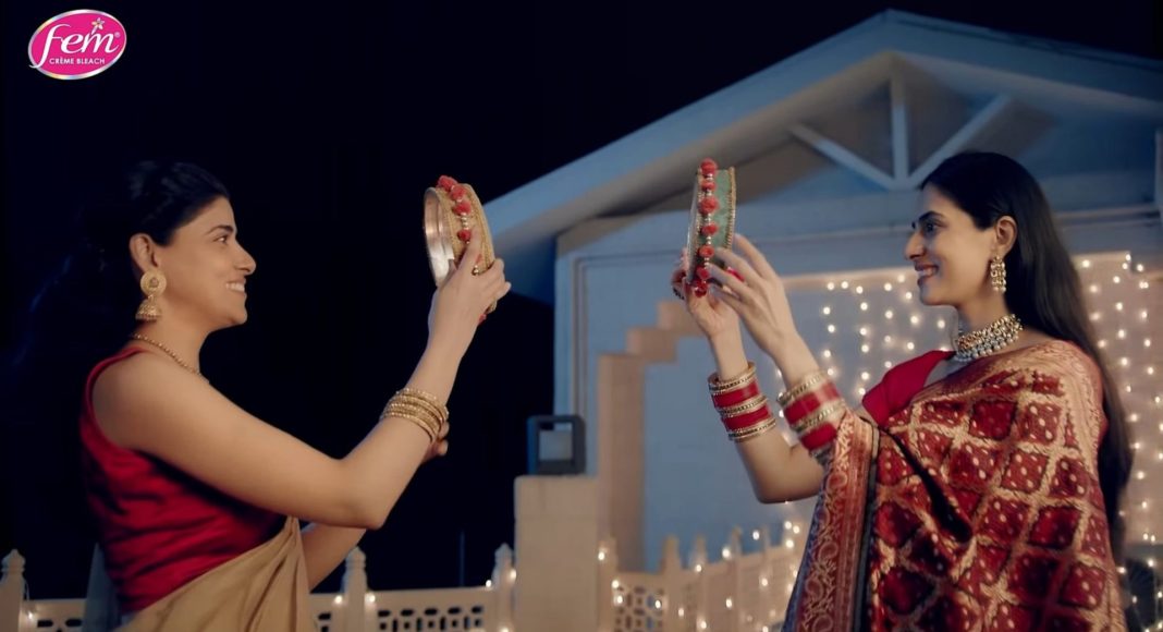 Dabur Karvachauth advt; Image source: Dabur Karvachauth advt - screenshot.