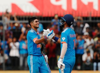 India defeats Australia in Second one day at Indore; Image Source; @BCCI Twitter